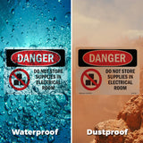 Do Not Store Supplies In Electrical