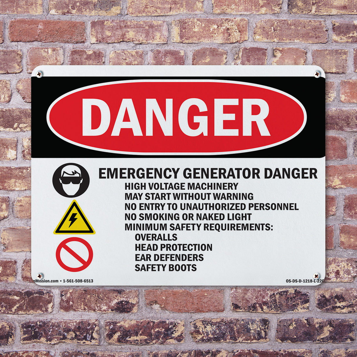 Emergency Generator Danger High