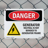 Generator Neutral Is Not Bonded