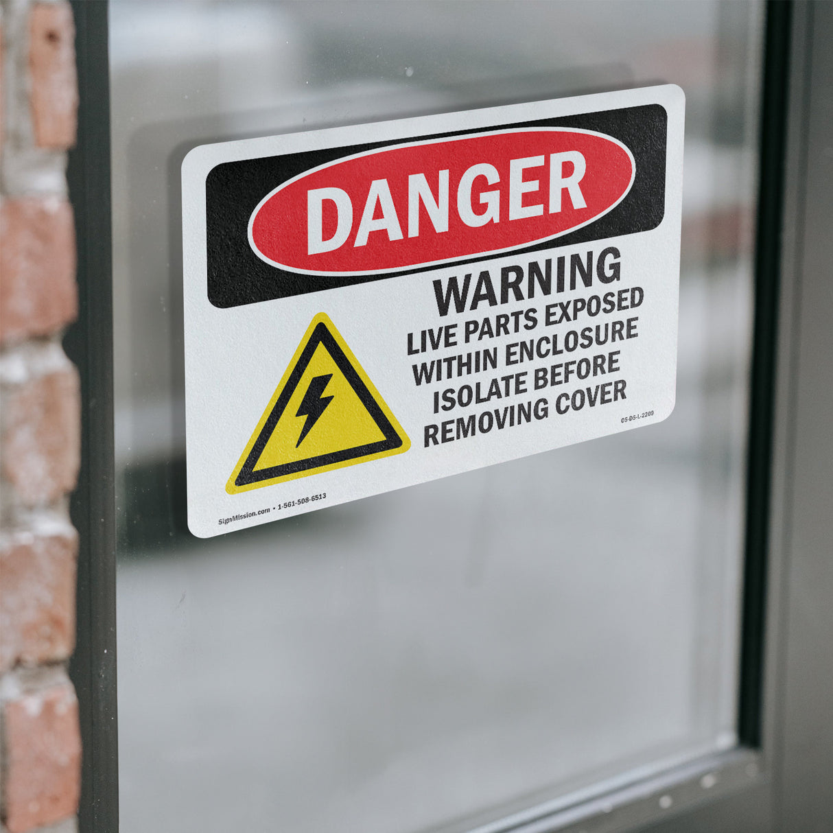 Warning Live Parts Exposed Within