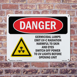 Germicidal Lamps Emit UV-C Radiation