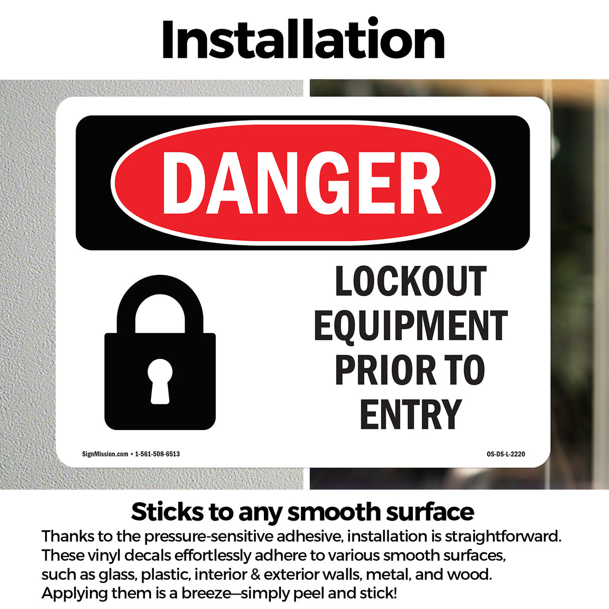 Lockout Equipment Prior To Entry