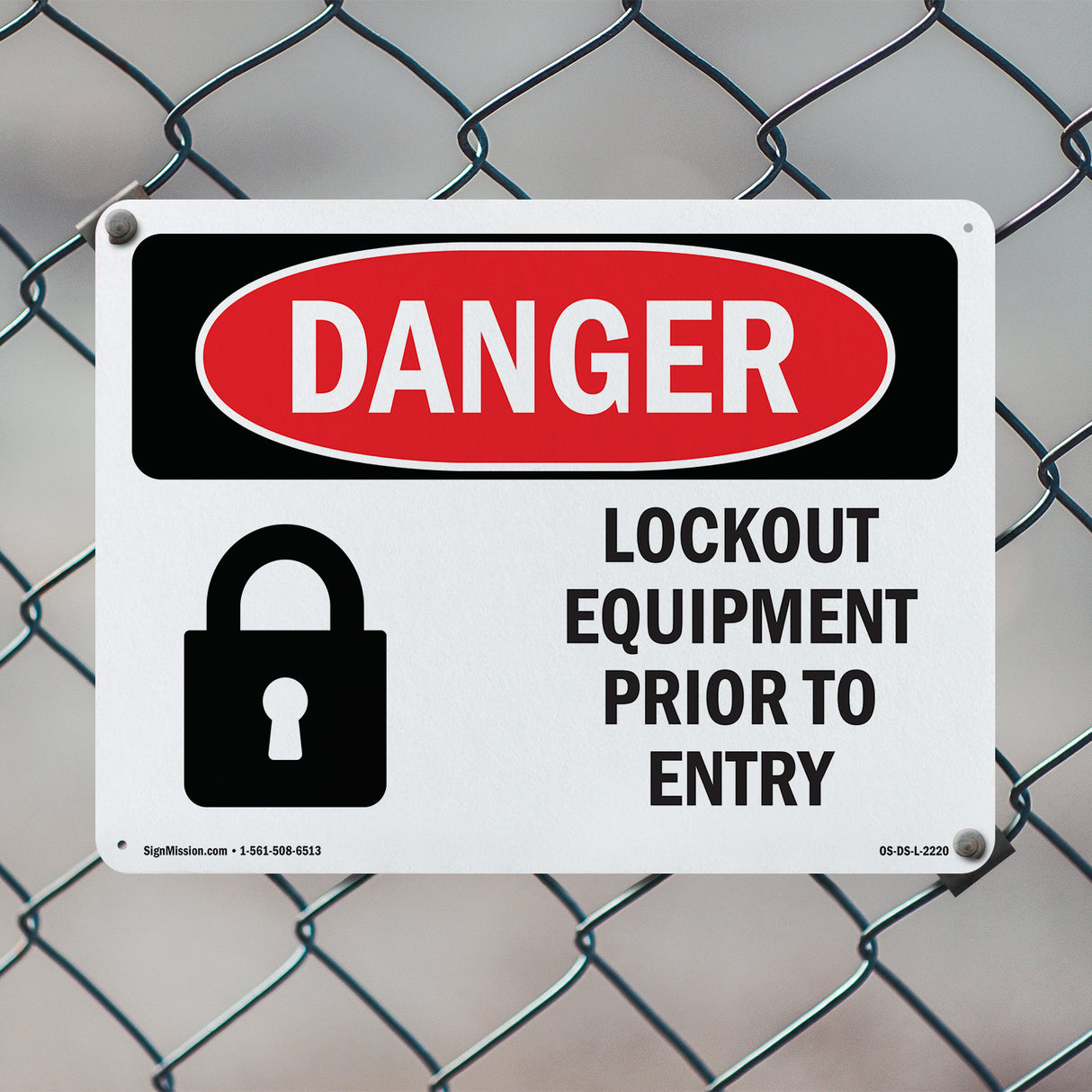 Lockout Equipment Prior To Entry