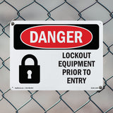 Lockout Equipment Prior To Entry