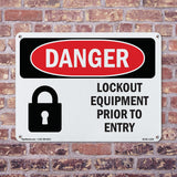 Lockout Equipment Prior To Entry