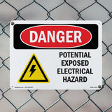 Potential Exposed Electrical Hazard