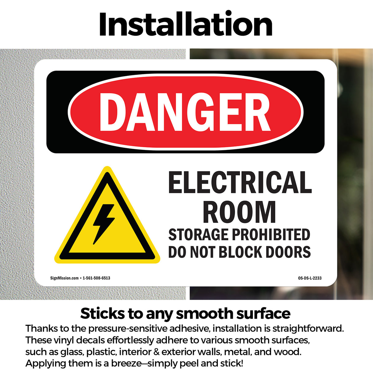 Electrical Room Storage Prohibited