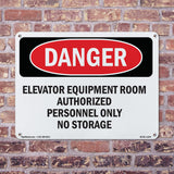 Elevator Equipment Room Authorized Personnel