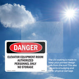 Elevator Equipment Room Authorized Personnel