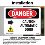 Caution Automatic Door [Right Arrow]