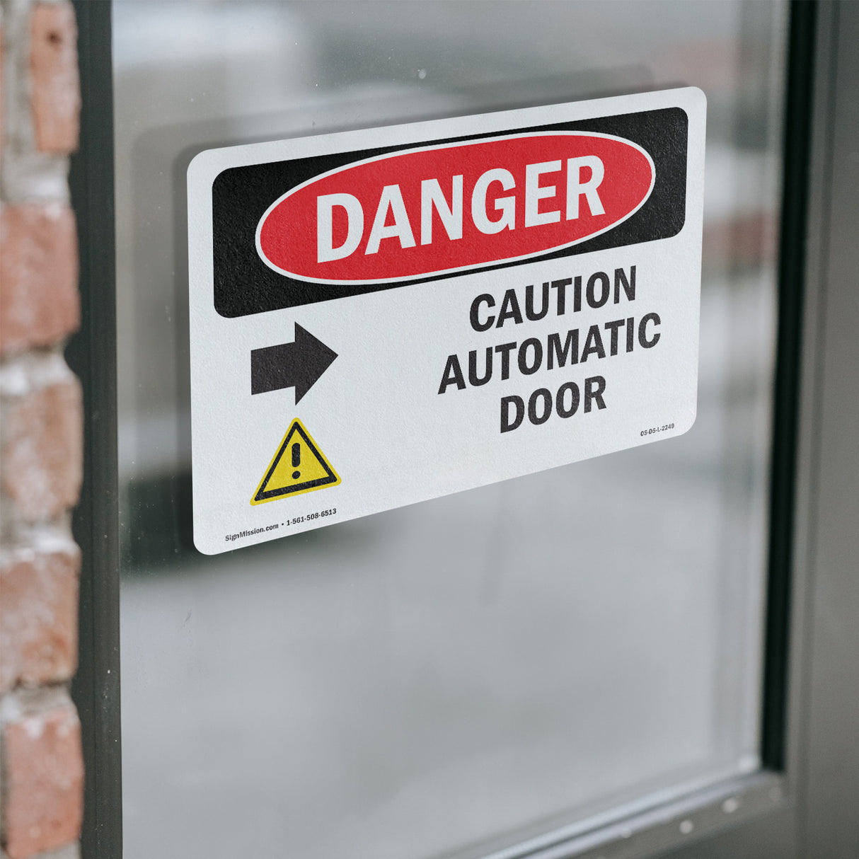 Caution Automatic Door [Right Arrow]