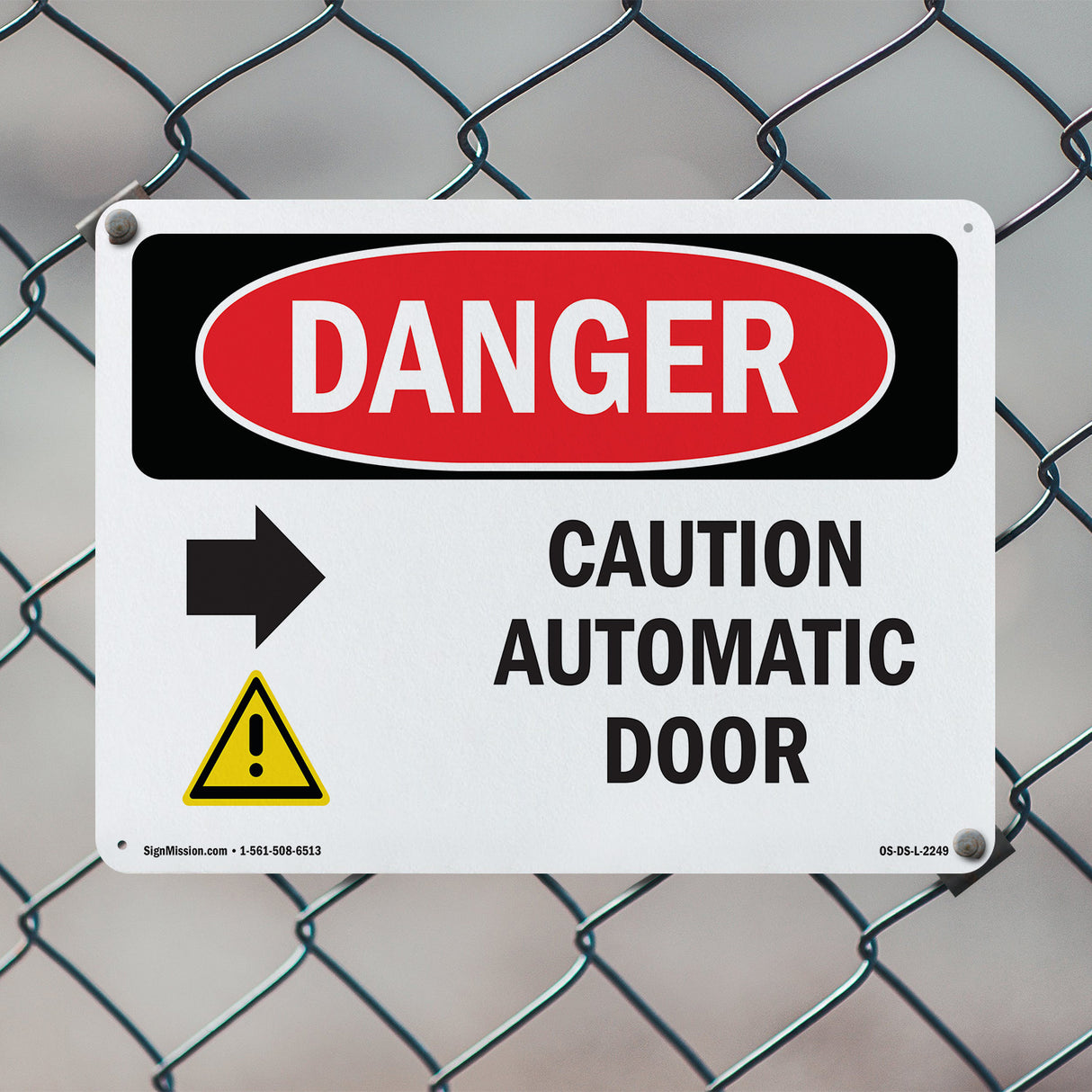 Caution Automatic Door [Right Arrow]
