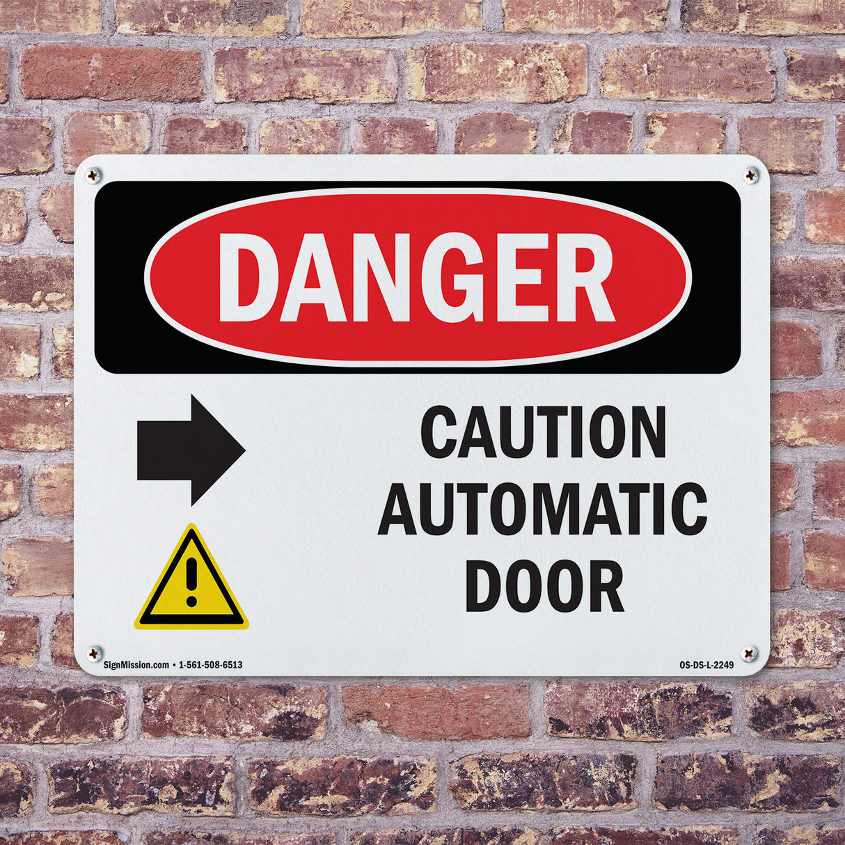 Caution Automatic Door [Right Arrow]