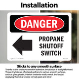 Propane Shutoff Switch [Left Arrow]