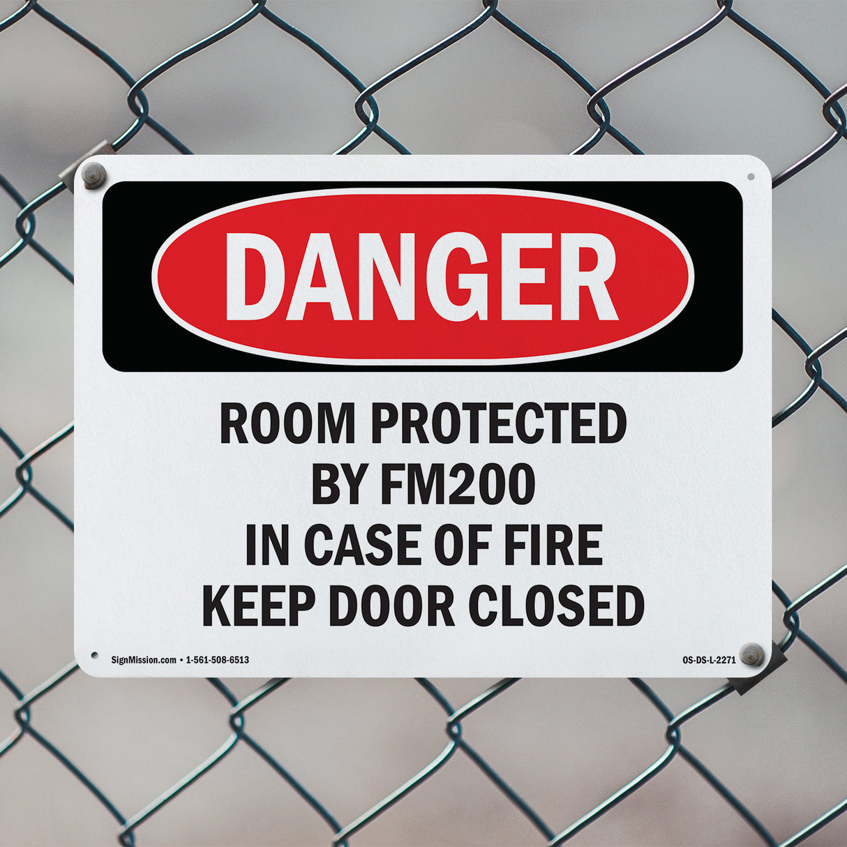 Room Protected By Fm200 In Case Of Fire