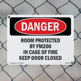 Room Protected By Fm200 In Case Of Fire