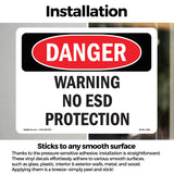 Warning No ESD Protection