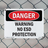 Warning No ESD Protection