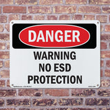Warning No ESD Protection