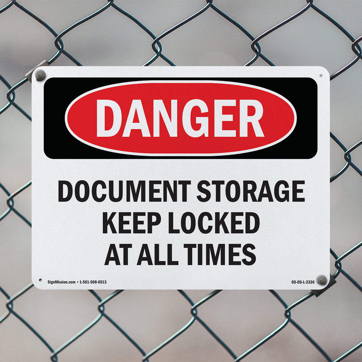 Document Storage Keep Locked At All Times