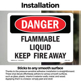Flammable Liquid Keep Fire Away