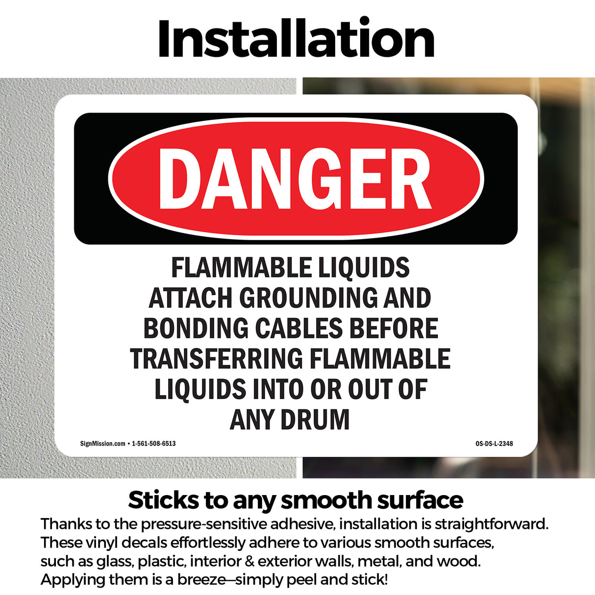 Flammable Liquids Attach Grounding And Bonding