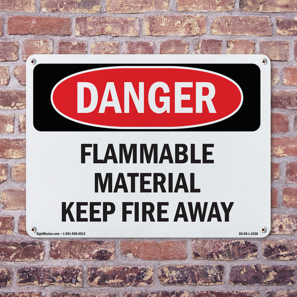 Flammable Material Keep Fire Away
