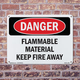 Flammable Material Keep Fire Away