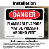 Flammable Vapors May Be Present Around Vent