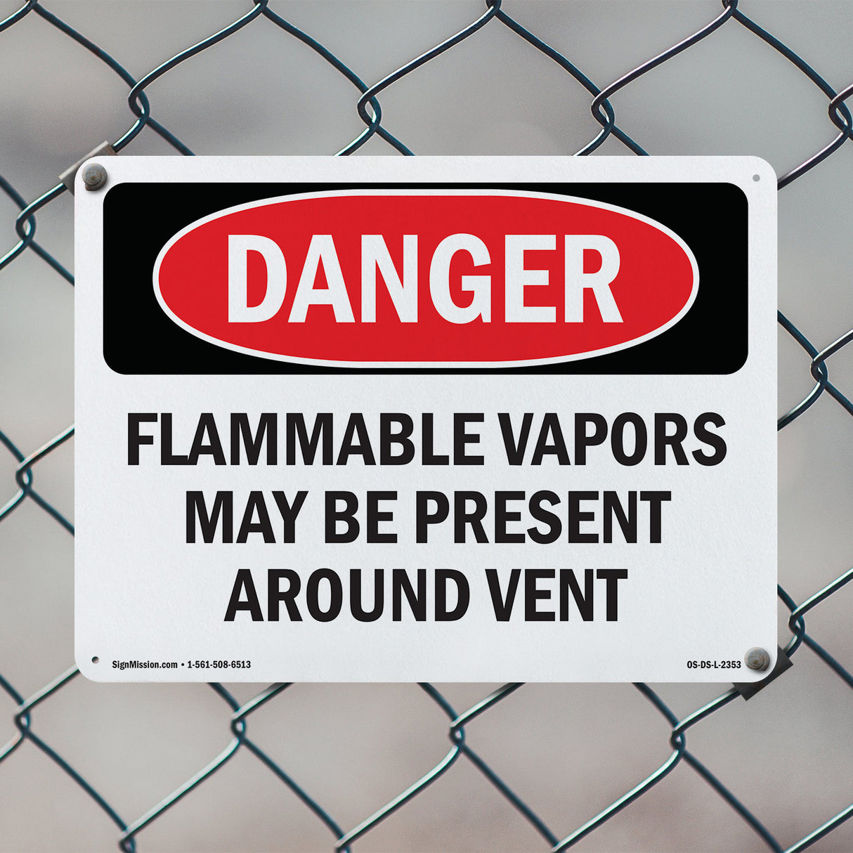 Flammable Vapors May Be Present Around Vent