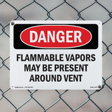 Flammable Vapors May Be Present Around Vent