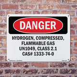 Hydrogen  Compressed  Flammable Gas Un1049