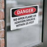 No Open Flame Or Ignition Source Within 25 Feet