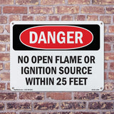 No Open Flame Or Ignition Source Within 25 Feet