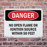 No Open Flame Or Ignition Source Within 50 Feet
