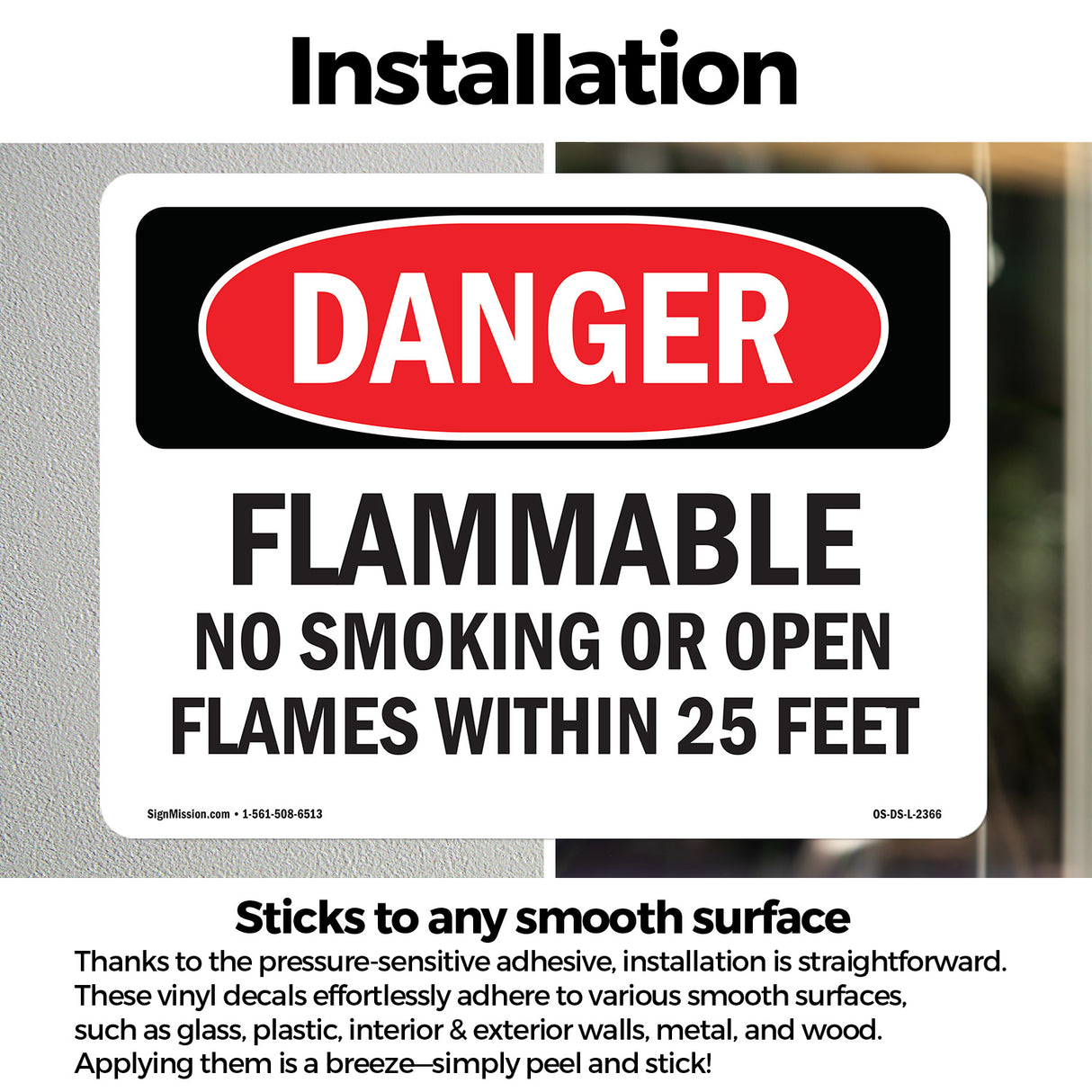 Flammable No Smoking Or Open Flames Within 25 Feet