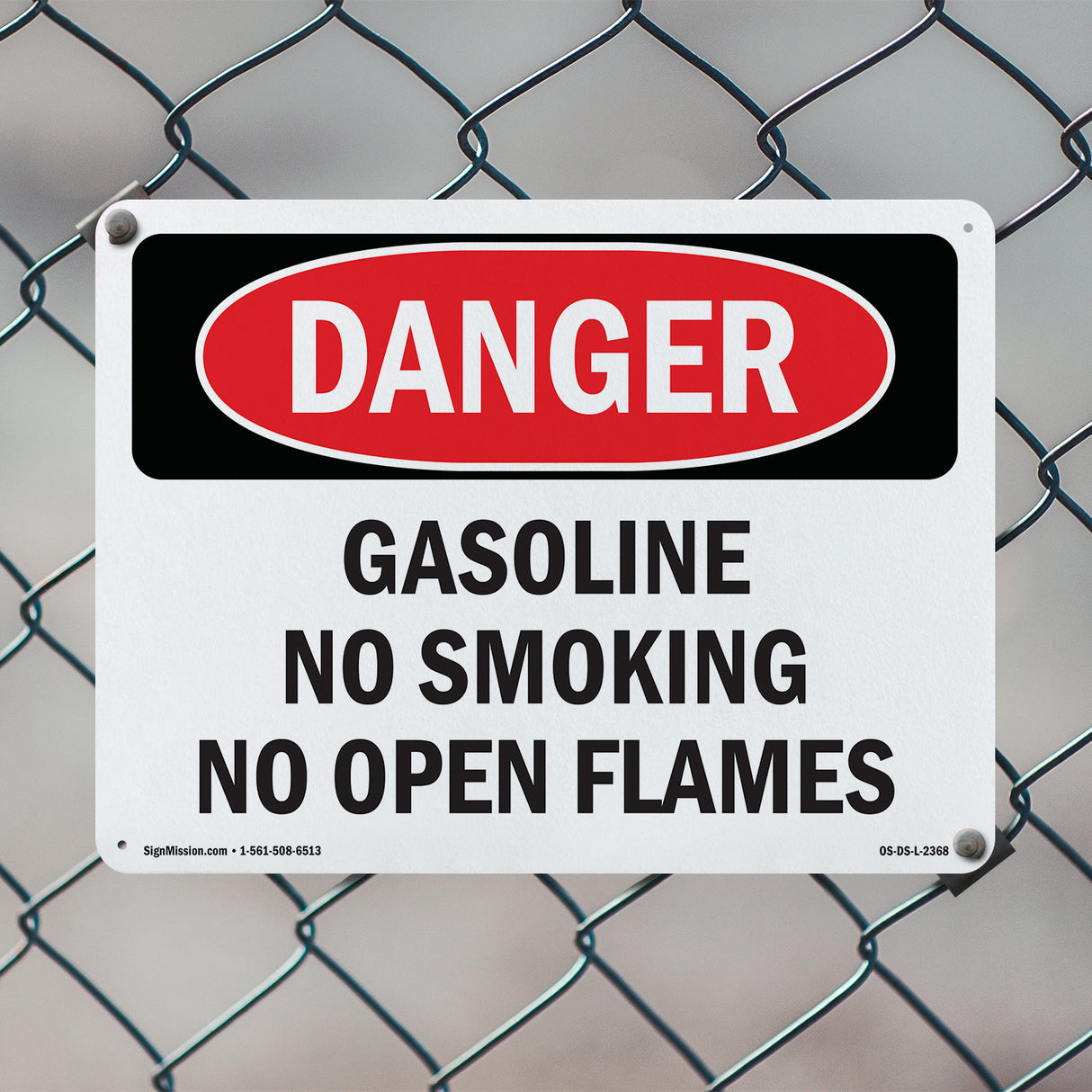 Gasoline No Smoking No Open Flames