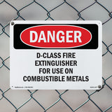 D-Class Fire Extinguisher For Use On Combustible