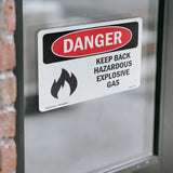 Keep Back Hazardous Explosive Gas