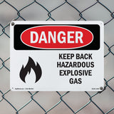 Keep Back Hazardous Explosive Gas