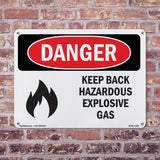 Keep Back Hazardous Explosive Gas