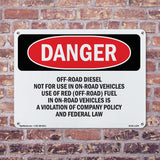 Off-Road Diesel Not For Use In On-Road Vehicles