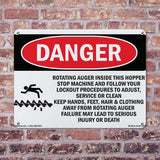 Rotating Auger Inside This Hopper