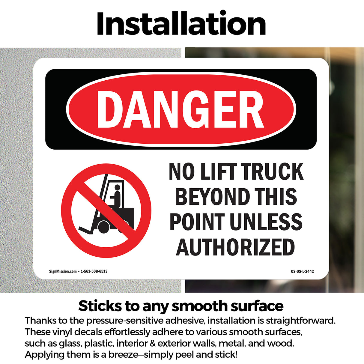 No Lift Truck Beyond This Point