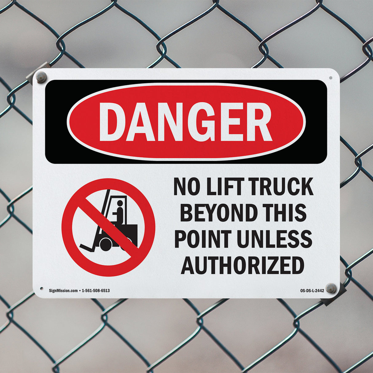 No Lift Truck Beyond This Point