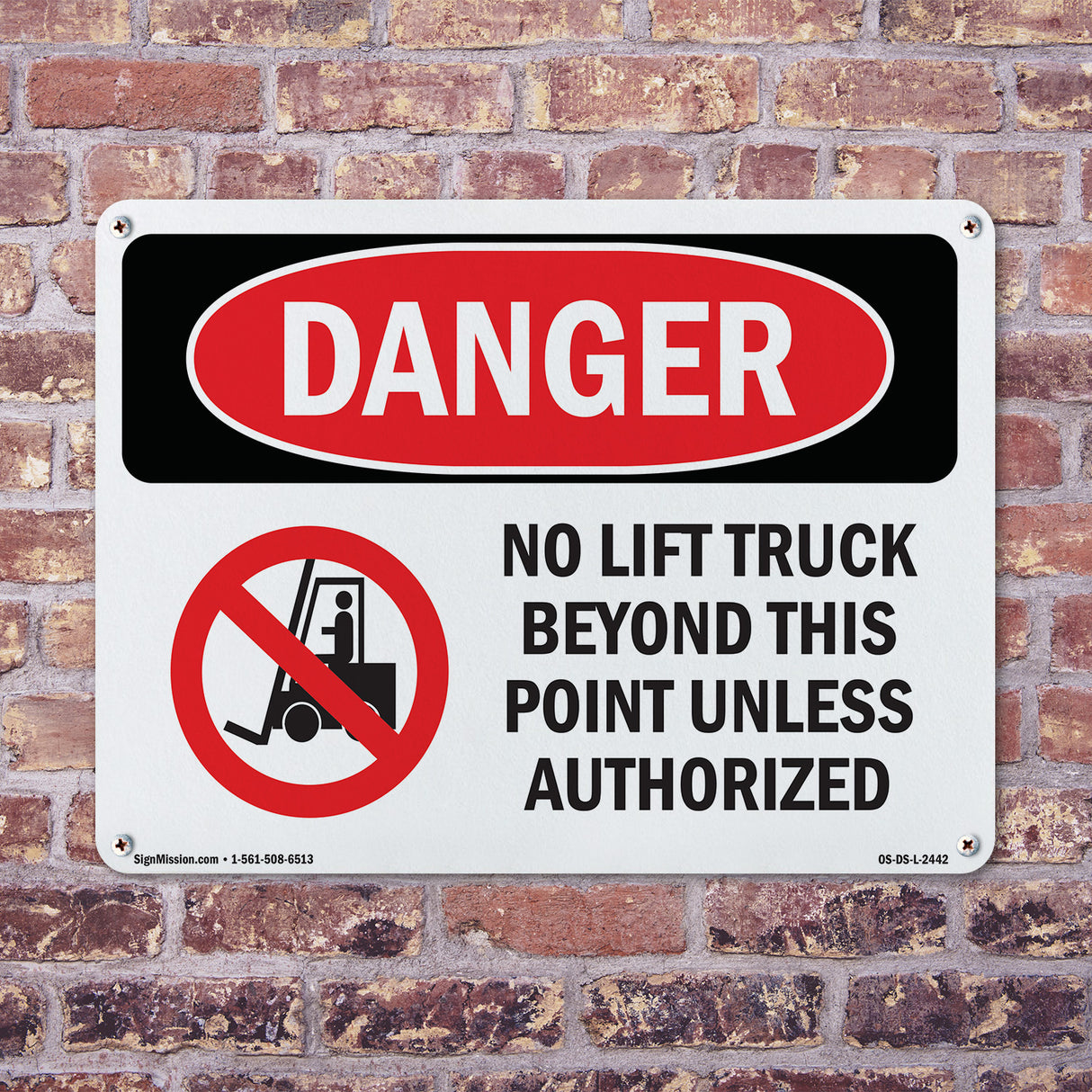 No Lift Truck Beyond This Point