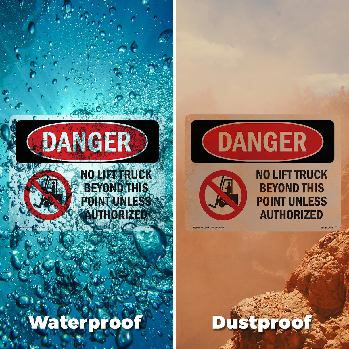 No Lift Truck Beyond This Point