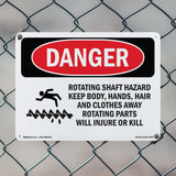 Rotating Shaft Hazard Keep Body