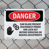 Saw Blade Present Disconnect