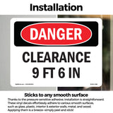 Clearance 9 Ft 6 In